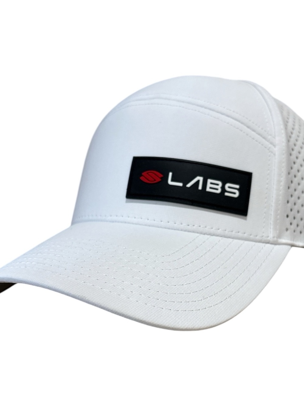 Selkirk Labs Performance Hat White Perforated Pickleball Hook & Loop Strapback